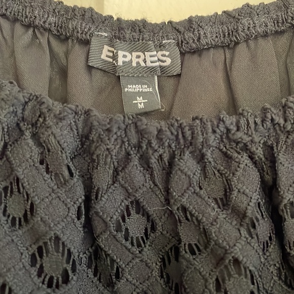 Express off shoulder lace top - Picture 2 of 8